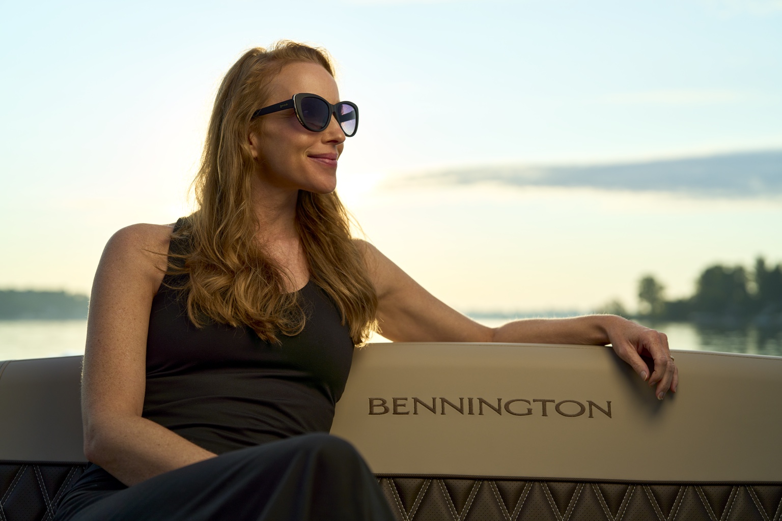 Bennington lifestyle scene on the lake